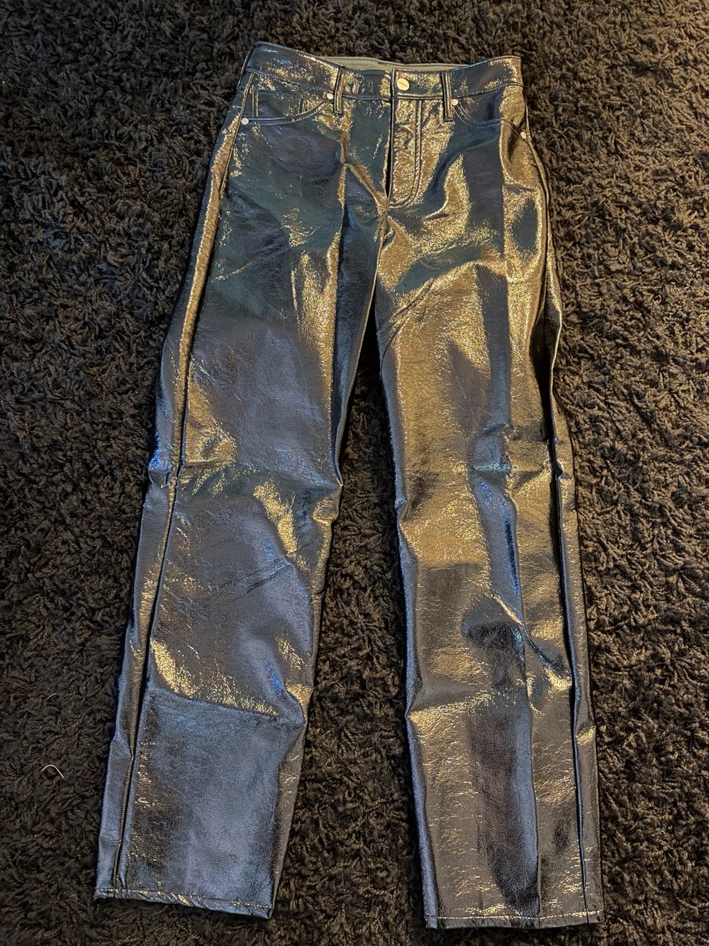Express Black Label on Olive-Green Fabric